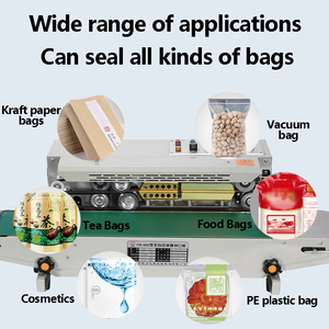 Horizontal Plastic Film Bags <b>Heat</b> Continuous Band Sealer Machine PVC /POF Film <b>Cable</b> <b>Heat</b> Tunnel Sealing Machine - Product Image 6