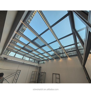 <span class=keywords><strong>Solarium</strong></span> à structure en aluminium, verre trempé ignifuge, isolé thermiquement, insonorisé, sur mesure, pour bureau commercial, entrepôt polygonal - Product Image 4