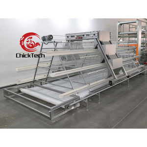 Cage à poules automatique de <span class=keywords><strong>type</strong></span> <span class=keywords><strong>A</strong></span> en acier galvanisé à chaud durable pour l'élevage avicole - Product Image 1