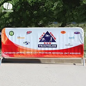 Khung nhôm kiểm soát đám đông Banner Banner mockup rào cản che sự kiện rào chắn bao gồm