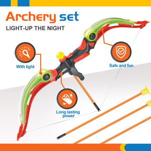 Bộ Cung Và Mũi Tên Cho Trẻ Em Với Đèn LED Nhấp Nháy Cung Bắn Cung Với 3 Cốc Hút Mũi Tên Cho Trẻ Em Trò Chơi Ngoài Trời - Product Image 2