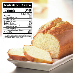 उच्च प्रोटीन कम कैलोरी आहार फाइबर से भरपूर गैर-जीएमओ स्वादिष्ट स्वाद कार्बनिक ब्रेड मिक्स बेकिंग ब्रेड आटा - Product Image 6