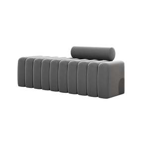 Banco Largo de Tres Plazas de Tela Estilo Nórdico Viral, Artístico y Creativo para Uso en el Hogar, para Guardarropa, Junto a la Cama, Entrada, Zapatero, Taburete de Cama, Cachemira - Product Image 5