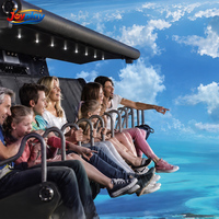Cinéma dôme commercial Joyplay à 360 degrés, théâtre volant 7D 9D, cinéma immersif à mouvement 8/10 places pour parc d'attractions FEC