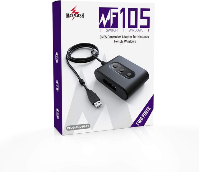 For MAYFLASH SNES Controller Adapter for Switch/OLED Model & PC Windows SNES Adapter MF105