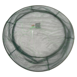 Filet de levage en nylon de maille de nylon de pêche circulaire pliable en plein air de calibre 200cm <span class=keywords><strong>pour</strong></span> attraper des crevettes de poisson d'autres espèces d'aquaculture - Product Image 1