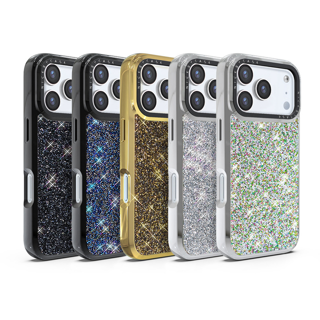 Gold Crystal Sports Design Luxury TPU Shockproof Magnetic Ring Holder Mobile Phone Cases for 17 16 15 14 13 Pro Max