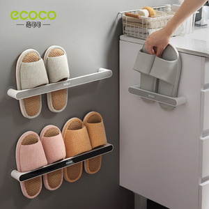 Ecoco Wall Mounted Slipper Rack No Drill Storage Shelf For Bathroom Door Back - Product Image 1