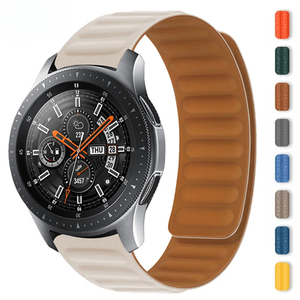 CAOWTAN 20mm 22mm <span class=keywords><strong>Bracelet</strong></span> <span class=keywords><strong>pour</strong></span> Samsung <span class=keywords><strong>Galaxy</strong></span> <span class=keywords><strong>Watch</strong></span> 6 5 4 Gear S3 <span class=keywords><strong>Active2</strong></span> <span class=keywords><strong>Bracelet</strong></span> magnétique <span class=keywords><strong>en</strong></span> <span class=keywords><strong>Silicone</strong></span> classique 43mm 40 47mm universel - Product Image 2