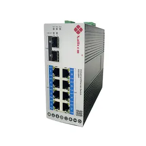 초광역 온도 60 85 도 2 10G SPF 8 GE RJ45 포트 L2 관리 Din 레일 고속 10g 이더넷 스위치