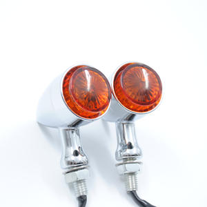 Luz Intermitente para Motocicleta, Intermitentes de Metal de Aleación de Aluminio para Motocicleta, Intermitentes LED de Metal Tipo Bala - Product Image 2