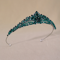 Diadème de luxe en cristal pavé, ton argenté, multicolore, pour femme, mariage, bal de promo, Noël, Quinceañera, concours de beauté, accessoire de tête