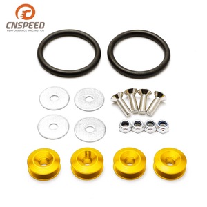 CNSPEED แหวนรองเสริมกันชน สกรู 2 ชั้น สีเหลือง DP006 ชุดซ่อมตัวถังรถยนต์ - Product Image 1