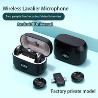 Microphone sans fil professionnel K31 Microphone Lavalier portable avec étui de charge Microphone à revers Collier sans fil
