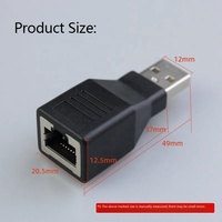Adaptador RJ45 a USB2.0, Conector Dedicado para Depuración RJ45 Macho a USB Hembra 8P8C BBU3900 3910, Adaptador USB Macho a RJ45 Hembra