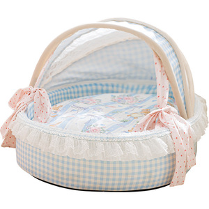 Golden Pet Pet <b>Bed</b> Blue Pink S45x35cm M55x42cm L65x50cm Double-Sided Cartoon Enclosed <b>Dog</b> Cat <b>Bed</b> Ice Silk Summer Cooling - Product Image 5