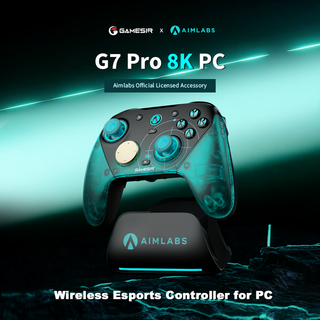 Triple-Mode GameSir G7 Pro CE Aimlabs Edition Gaming Controller 8K Wired Wireless Gamepad for PC Switch IOS Android