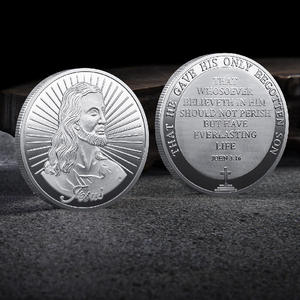 欧美纪念币耶稣经文压铸镀金紫外线印刷自然巡逻硬币徽章挑战硬币 - Product Image 2