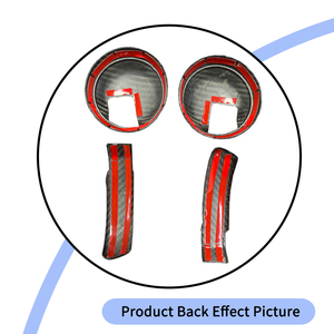 <span class=keywords><strong>Copri</strong></span> Maniglie Interne per Auto in Vera Fibra di Carbonio per Fiat 500 2010-2023 - Product Image 4