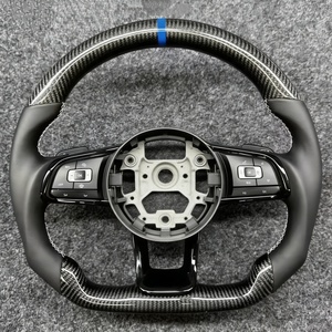 Volante Deportivo de Fibra de Carbono Premium para VW Golf, Passat, Scirocco, Beetle, <span class=keywords><strong>Caddy</strong></span> - Product Image 1