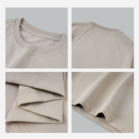 T-shirt à manches longues en modal style Old Money pour homme, col rond oversize, sous-vêtement de base pour le quotidien (OEM/ODM)