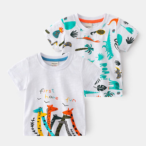 Wholesale Boys' Summer Printed Cotton Breathable <b>Short</b> Sleeve T-shirt From China Supplier - Product Image 2