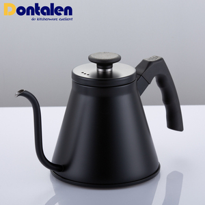 Caja cuadrada de acero inoxidable para café, Cubo de café con Base de madera, Espresso - Product Image 6