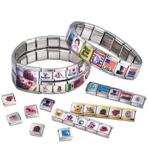 Braccialetto Elastico con Perline in Legno Dorato, Braccialetto <span class=keywords><strong>Rosario</strong></span>, Braccialetto Sacro - Product Image 5