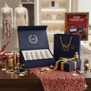 Organisches Natürliches Parfümöl Roll-on Flaschenset Holzbox-Verpackung für Persönlichen Gebrauch Reise Hautpflege Geschenk - Product Image 3