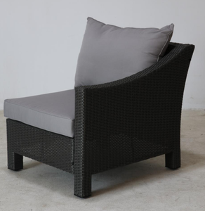 Ensemble de mobilier d'extérieur moderne Sofa sectionnel en <span class=keywords><strong>rotin</strong></span> avec cadre en fer <span class=keywords><strong>Salon</strong></span> patio tout temps pour cour villas Tout en métal - Product Image 5