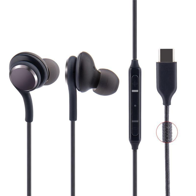 High Quality Wired Headphones Usb C Connector in Ear Earphone for Samsung Note 10 Headsets Earphone Type C Headphone