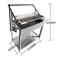 Panier Barbecue Réversible en Acier Inoxydable Grande Taille pour Grillades au Charbon, Grille de Rôtisserie en Gros