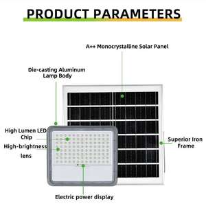Projecteur LED Hishine solaire, portable, rechargeable, multifonctionnel, projecteur solaire de camping, énergie latérale, <span class=keywords><strong>SkyEye</strong></span> - Product Image 3
