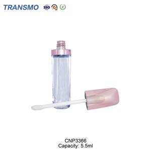 หลอดลิปกลอสแบบแบนขนาด 5 มล. พร้อมหัวแปรง สำหรับบรรจุลิปกลอสแบบเติมได้ ทำเองได้ สำหรับเครื่องสำอางแบบกำหนดเอง - Product Image 4