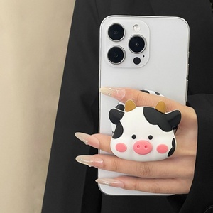 Soporte magnético universal para teléfono móvil con diseño de vaca, perro, cerdito, panda y oso de dibujos animados, con bolsa de aire 3D escalable, para escritorio. - Product Image 2