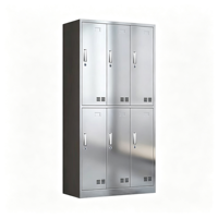 Armoire de rangement en acier inoxydable 304 pour personnel, usine alimentaire, atelier, chaussures, cantine, vaisselle et dossiers