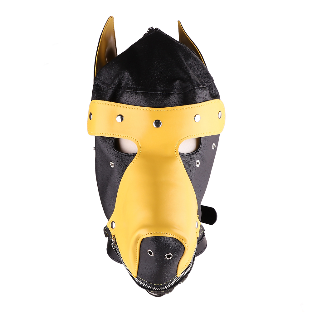Masked Ball Cosplay Full Face Bondage Leather Dog Headgear for Male and  Female Sex Toys| Alibaba.com