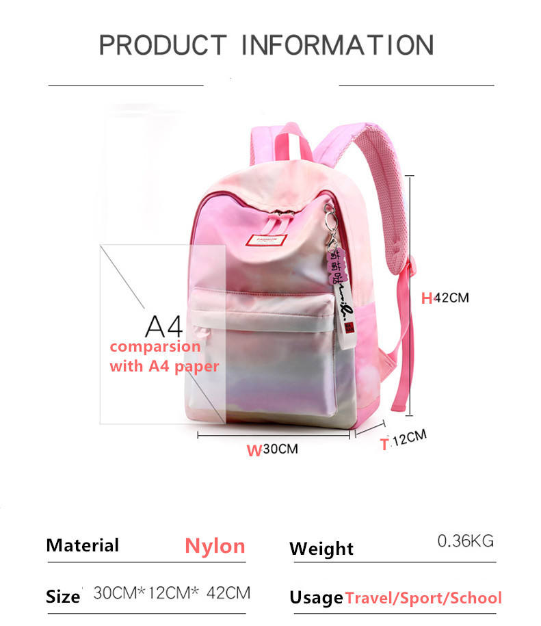 Fashion Gradient Color School Bags 2026 Trendy - Image 4