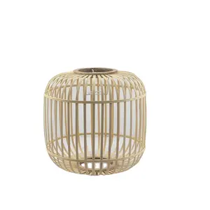 Vintage Geweven Beige Rotan Cane Webbing Lampenkap Rotan Lampenkap Met Zwarte Lijn Woonkamer Eetkamer Verlichting Hangende Penda