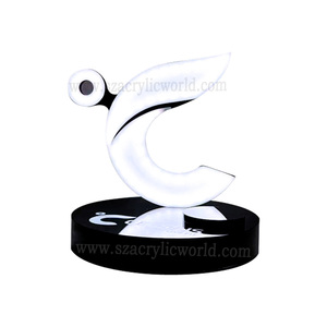 Custom Illuminated Bottle Display Rack LED Acrylic Retail Showcase Stand for Wine & Beverage - Product Image 3