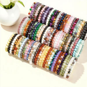 Boheng Bracelet Extensible Élastique Sans Soudure en Perles Rondes de Cristal 6mm 8mm 10mm, Style Amour Feng Shui pour Femmes et Hommes - Product Image 3