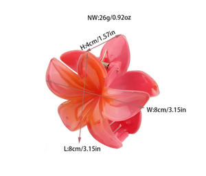 แฟชั่น pdany ขายส่งขายส่งร้อนไล่ระดับสี Plumeria ดอกไม้กิ๊บหนีบผมเครื่องประดับผู้หญิงขนาดใหญ่ - Product Image 3