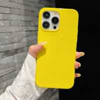 Coque de téléphone jaune antichoc Slim Fit de haute qualité pour iPhone 13 parfaitement lumineuse et protectrice Iphone16 Cover