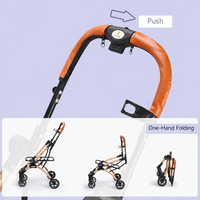 Poussette pour animaux de compagnie détachable, pliage à une main, suspension à 4 roues, cadre en acier carbone, OEM ODM personnalisable, poussette pour chien