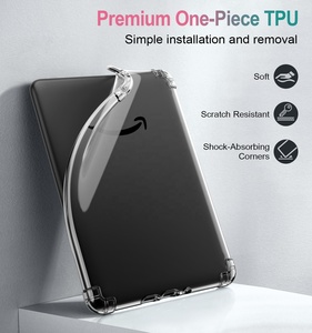 MoKo Ultra Thin Clear Flexible Transparente TPU Skin Bumper Back Cover Shell para <span class=keywords><strong>Amazon</strong></span> <span class=keywords><strong>Kindle</strong></span> Paperwhite 12th Gen 7 "2024 - Product Image 4