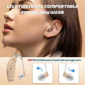 Écouteurs intra-auriculaires ORT 312T avec indicateur de batterie numérique pour aides auditives Bluetooth BTE OTC - Product Image 5