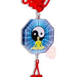 Colgante de Cristal K9 de Alta Calidad con Nudo Chino de Feng Shui, Nudo de Cristal con Borla para Decoración de Automóviles, CP-03 - Product Image 3