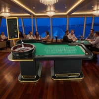 Table de Roulette Professionnelle de Luxe Moderne pour Casino avec Matériel en Mélamine et Disposition Personnalisée pour le Divertissement au Poker