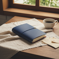 Journal de voyage en cuir fait main, personnalisé, imprimé, style antique, à feuilles mobiles, avec sangle, vente en gros, cadeau en vrac