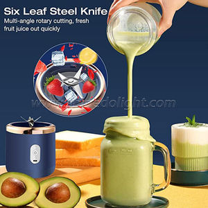 Exprimidor portátil de alta gama <span class=keywords><strong>para</strong></span> el hogar, Mini exprimidor eléctrico, máquina licuadora <span class=keywords><strong>para</strong></span> batidos, recargable por <span class=keywords><strong>USB</strong></span> <span class=keywords><strong>para</strong></span> interiores y exteriores - Product Image 5